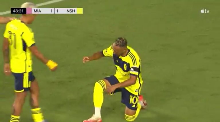 Watch: A shocking and strange scenario unfolds around Messi in the second half against Nashville