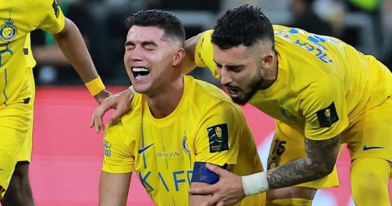 Emotional Scene: Ronaldo in Tears After Penalty Defeat to Al-Ahli